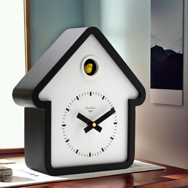 Modern Wooden House Cuckoo Wall Clock