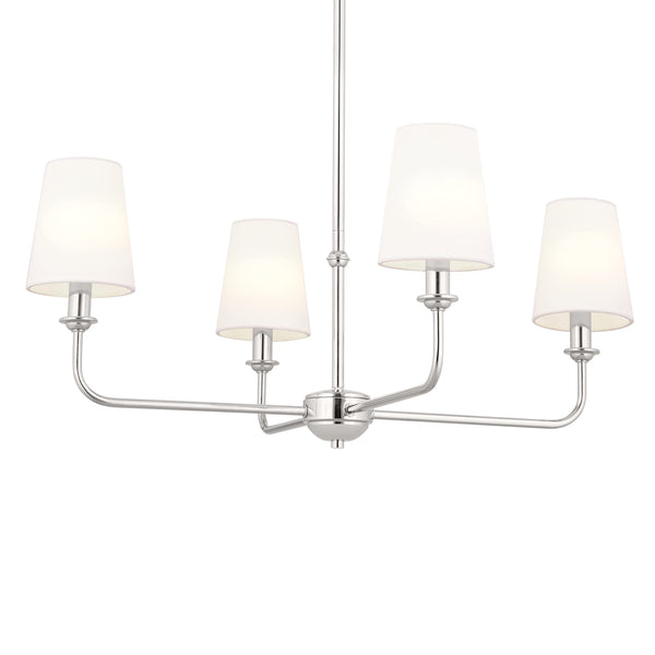 4-Light Mini Chandelier – Metal Ceiling Light Fixture