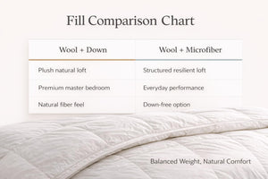 Wool & Microfiber All Season Comforter – 300TC Cotton Cover