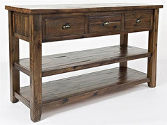 Solid Acacia Farmhouse Console Table 50"L x 18"W x 30"H