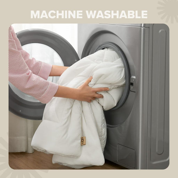 Reversible Comforter Set with Down Alternative Fill & Pillow Shams