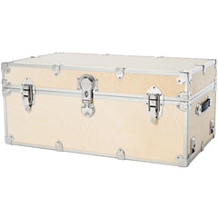 34 Inch Wood Storage Trunk with Soft-Close Lid