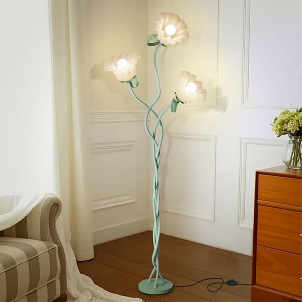 Flower Gooseneck Floor Lamp with 3 Color Temperatures