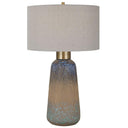 Ceramic Table Lamp with Embossed Design
