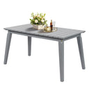 Rectangular Outdoor Cedar Wood Dining Table for 4-6