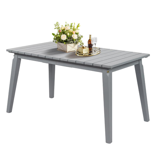 Rectangular Outdoor Cedar Wood Dining Table for 4-6