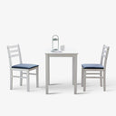 3-Piece Farmhouse Dining Table Set for 2