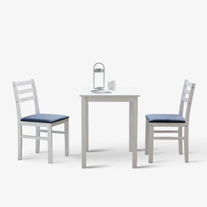 3-Piece Farmhouse Dining Table Set for 2