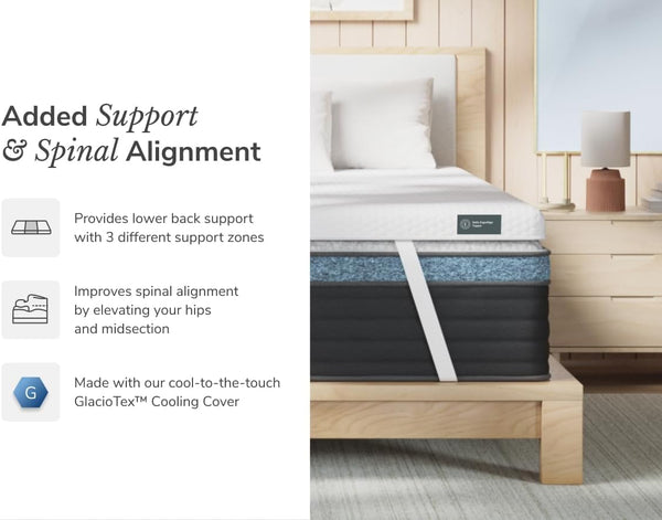 Ergonomic Mattress Topper with Cooling Cover