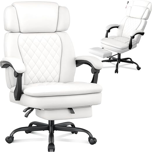 400lbs Big & Tall Executive Office Chair with Footrest