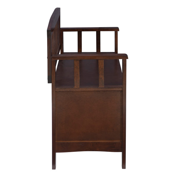 Mission-Style Storage Bench with Lift-Top Seat