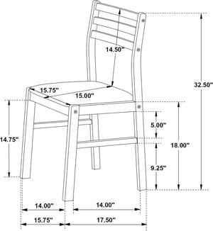 3-Piece Drop Leaf Dining Set with Cushioned Chairs