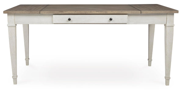 Farmhouse Rectangular Dining Table with Storage