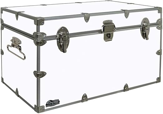 XL Steel Storage Trunk – 32 x 18 x 18.5 Inches