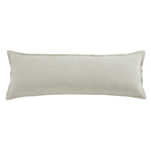 French Flax Linen Long Lumbar Throw Pillow 14x42