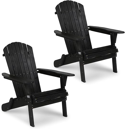 Folding Adirondack Chair – Solid Fir Wood, Outdoor