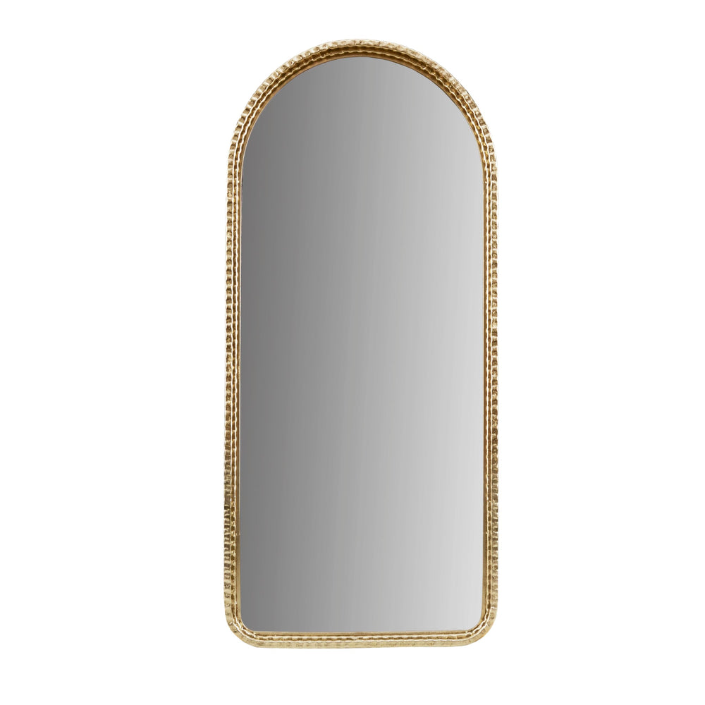 Arched Gold Wall Mirror