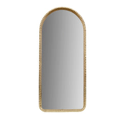 Arched Gold Wall Mirror