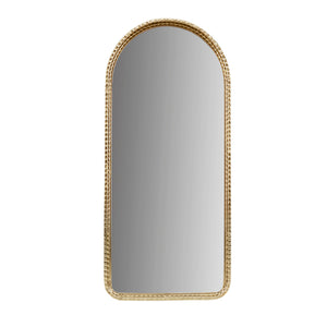 Arched Gold Wall Mirror