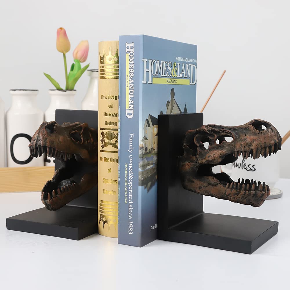 T-Rex Skull Decorative Bookend