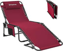 Folding Outdoor Chaise Lounge Chair