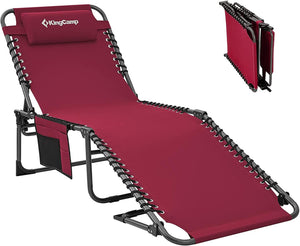 Folding Outdoor Chaise Lounge Chair
