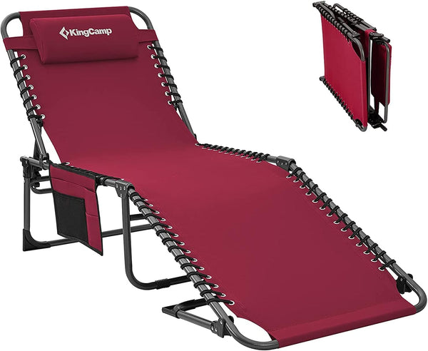 Folding Outdoor Chaise Lounge Chair