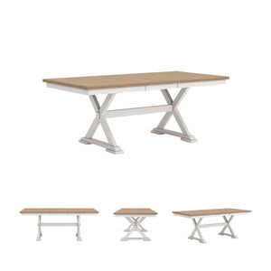 Butterfly Extension Dining Table with Self-Storing Leaf