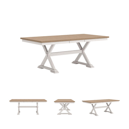 Butterfly Extension Dining Table with Self-Storing Leaf