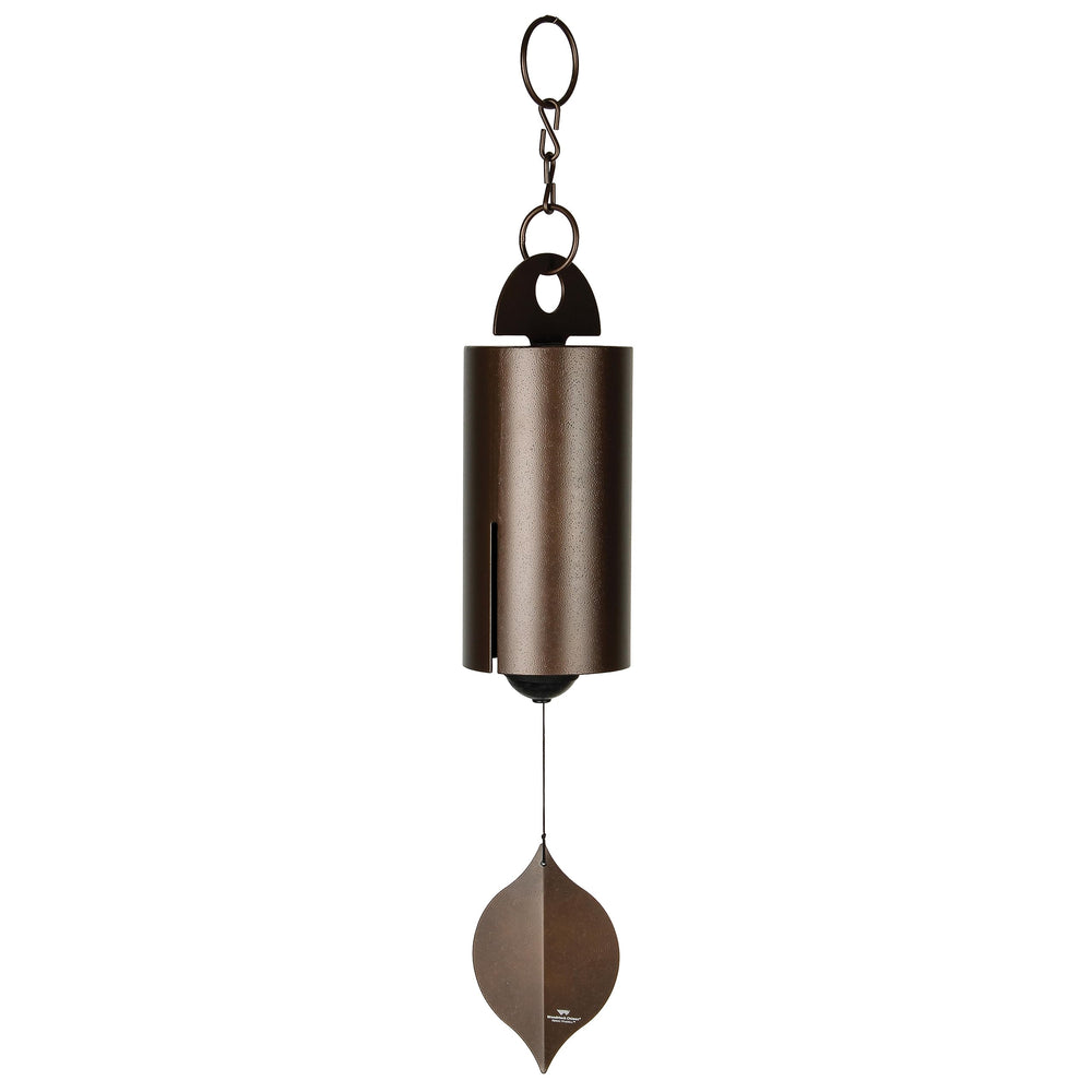 Large Antique Copper Wind Bell Chime for Outdoor Garden, Patio & Porch – 40" Deep Tone