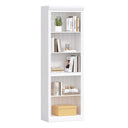5-Tier Tall Bookshelf with Adjustable Shelves