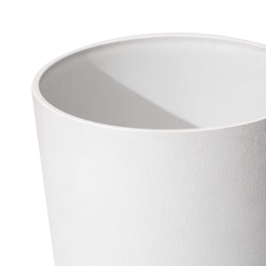 Tall Round Planters Set of 2 with Drainage Holes and Shelf