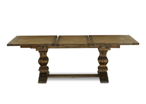 9-Piece Dining Table Set with Removable Leaf and 8 Parson Chairs