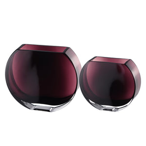 Amethyst Round Glass Vase