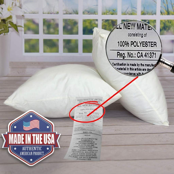 28x28 Hypoallergenic Throw Pillow Inserts – Set of 2