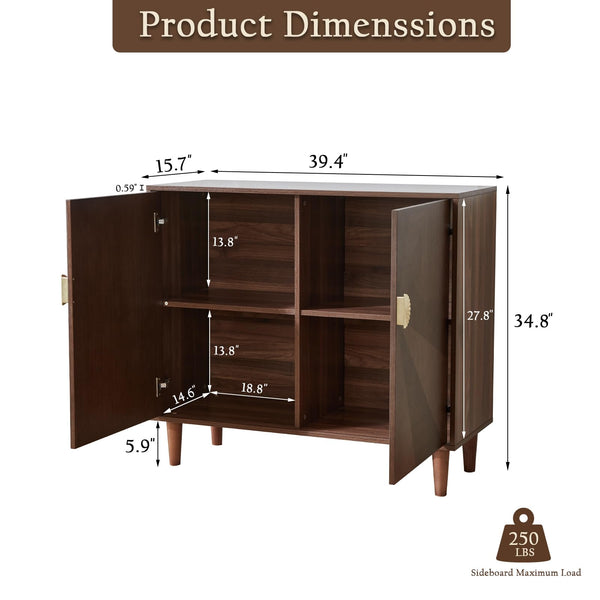 Mid-Century Buffet Cabinet with Storage