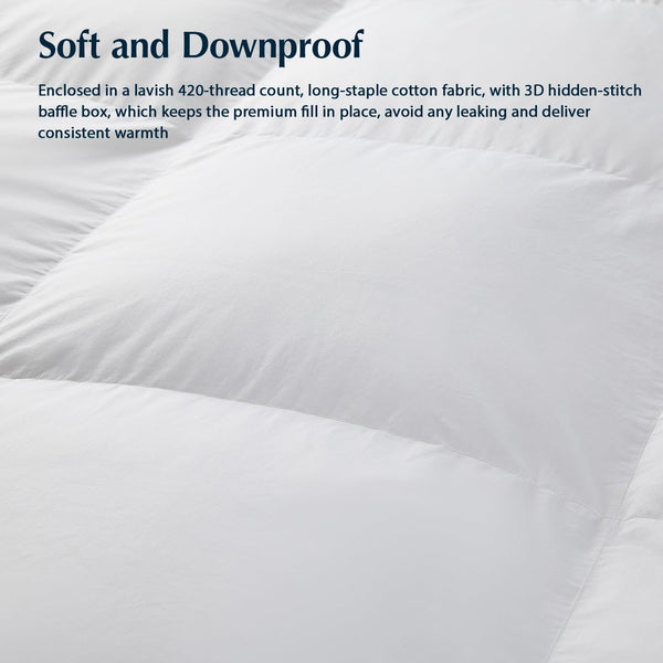 All Season Down Comforter – 3D Baffle Box, RDS Certified