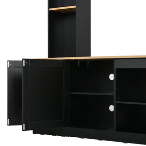 91" Arched Entertainment Center Wall Unit