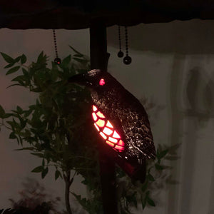 Tiffany Style Stained Glass Floor Lamp – Ravens & Moon