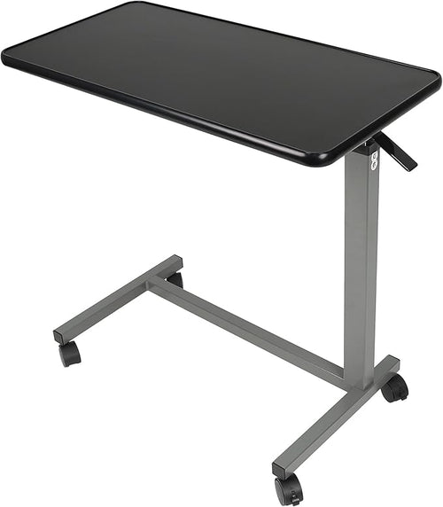 Pneumatic Adjustable Overbed Table with Wheels