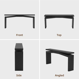 63-Inch Wooden Console Table for Entryway & Living Room