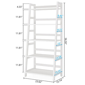 5-Tier Ladder Bookshelf
