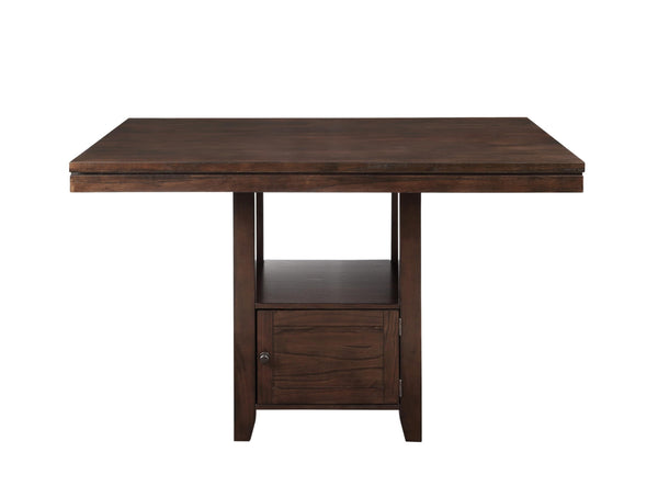 7-Piece Counter Height Dining Table Set with 6 Upholstered Chairs