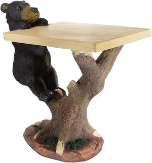 Black Bear Climbing Accent Table