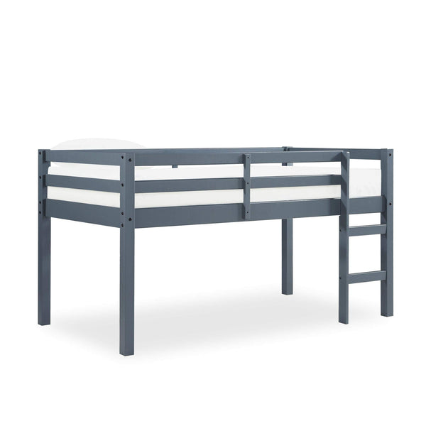 Junior Twin Loft Bed – Solid Pine Wood, Kids Space-Saving Design