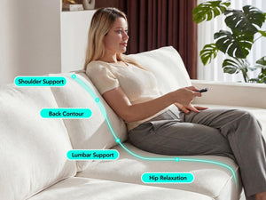 120" Modular Sectional Sofa with Ottoman