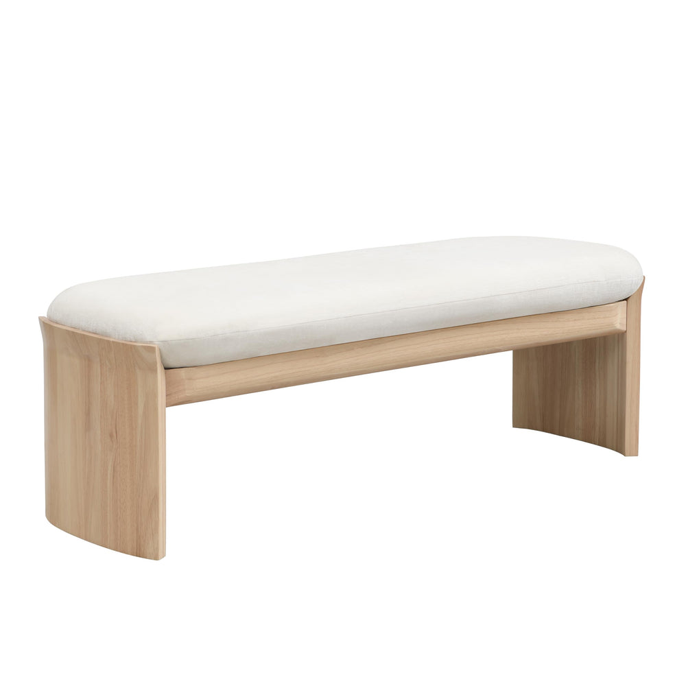 Fabric Upholstered Ottoman Bench