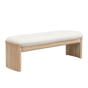 Fabric Upholstered Ottoman Bench