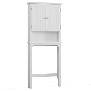 Over The Toilet Storage Cabinet with Adjustable Shelves and Double Doors