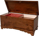 Amish Cedar Hope Chest with Waterfall Top & Storage Tray